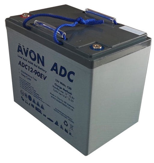 Avon Deep Cycle AGM GEL 12v 90ah GOLF – TROLLEYS, BUGGIES Easy Control Gear - Easy Control Gear