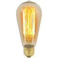 NAV2260E-SQ - Squirrel Cage 240v 60w E27. Looks like an early 1900's GLS Light Bulb