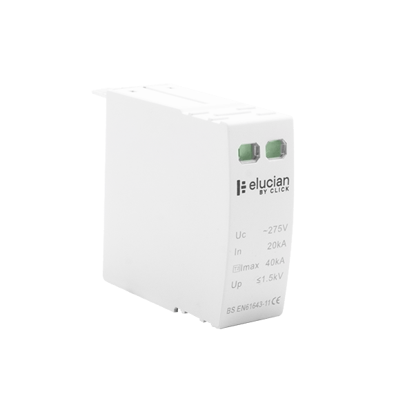 Scolmore CU1SPDC275 Spares Spd Cart 2 Pole 18mm 275uc 40ka Spd Cartridge (cu1spd275t)