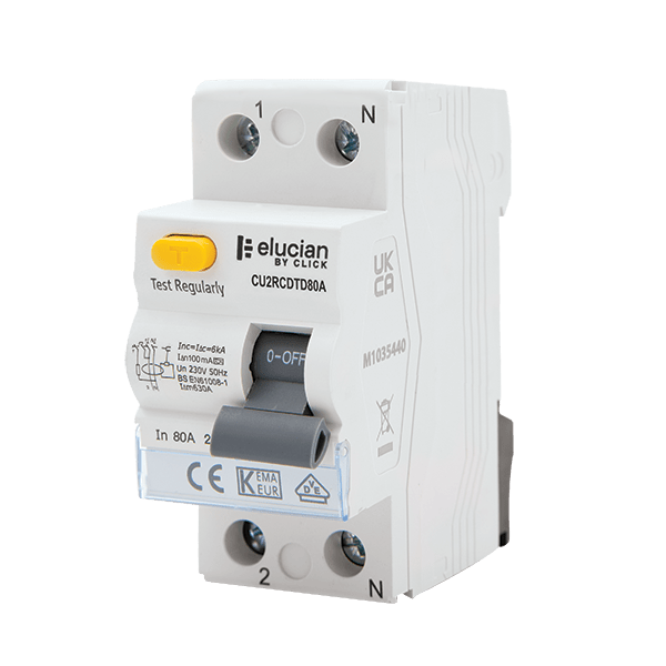 Scolmore CU2RCDTD80A Rcd Type A 2 Pole 80a 100ma Time Delay Rccb (type S)