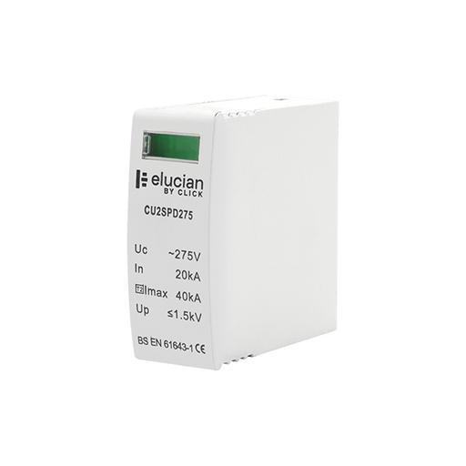 Scolmore CU2SPDC275 Spares Spd Cart 2 Pole 275uc 40ka Spd Cartridge (cu2spd275)