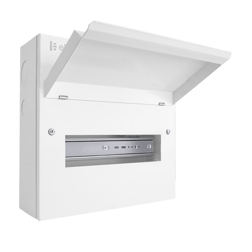 Scolmore CUEB10 Consumer Unit Unfurnished 10 Way Elucian Metal Consumer Unit Unpopulated