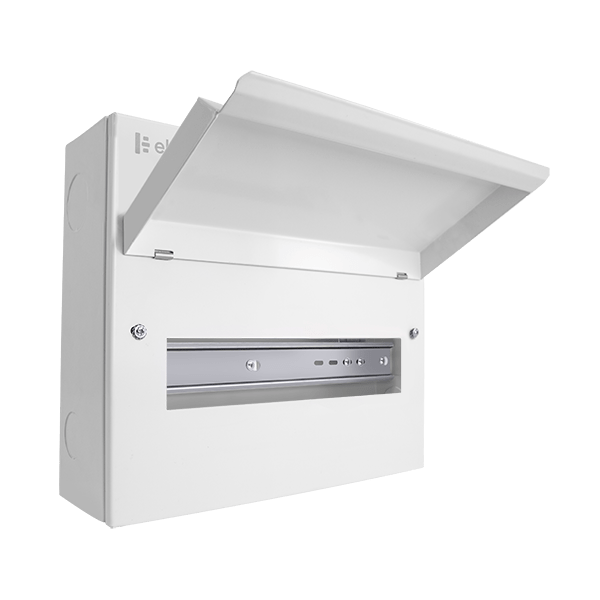 Scolmore CUEB12 Consumer Unit Unfurnished 12 Way Unpopulated Elucian Metal Consumer Unit