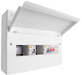 Scolmore CUEB14MSRCDSP6 Consumer Unit Split Load Spd 14 Way Elucian Metal Consumer Unit With 100a Mains Switch, 2 X 80a Rccb & 2 Pole 36mm Spd (6 Free Ways)