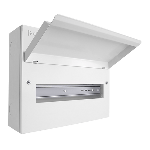 Scolmore CUEB14 Consumer Unit Unfurnished 14 Way Elucian Metal Consumer Unit Unpopulated