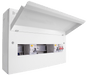 Scolmore CUEB16MSRCD10 Consumer Unit Split Load 16 Way Elucian Metal Consuner Unit With 100a Mains Switch & 2 X 80a Rccb (10 Free Ways)