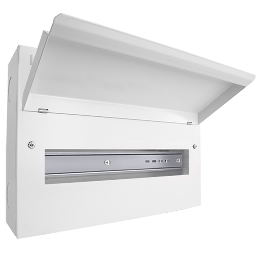 Scolmore CUEB16 Consumer Unit Unfurnished 16 Way Elucian Metal Consumer Unit Unpopulated