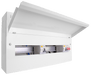 Scolmore CUEB22MSRCD16 Consumer Unit Split Load 22 Way Elucian Metal Consuner Unit With 100a Mains Switch & 2 X 80a Rccb (16 Free Ways)