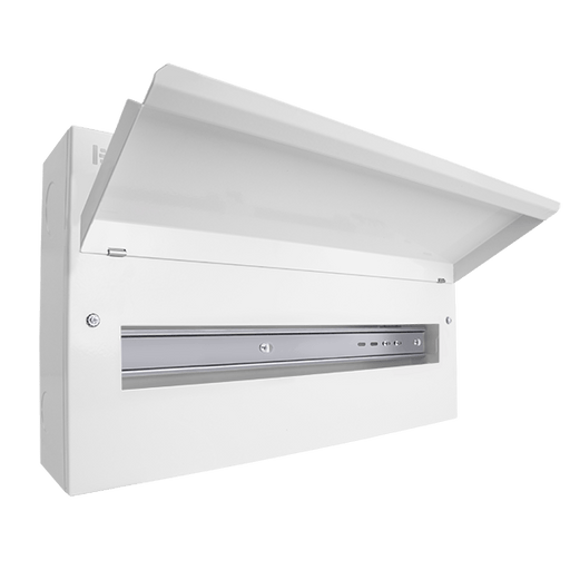 Scolmore CUEB22 Consumer Unit Unfurnished 22 Way Elucian Metal Consumer Unit Unpopulated