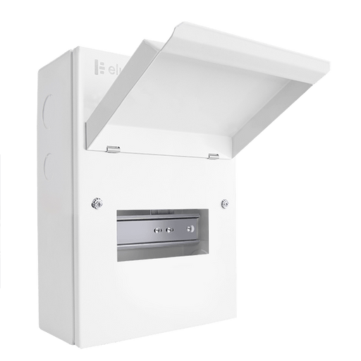 Scolmore CUEB6 Consumer Unit Unfurnished 6 Way Elucian Metal Consumer Unit Unpopulated