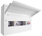 Scolmore CUEHIB16MSRCD10 Consumer Unit Combiboard 16 Way Elucian High Integrity Metal Consumer Unit With 100a Mains Switch & 2 X 80a Rccb (10 Free Ways)
