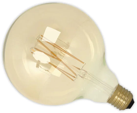Calex Filament LED G125 Globe Gold Tinted 240v 4w E27 2200k Non Dimmable - 474802