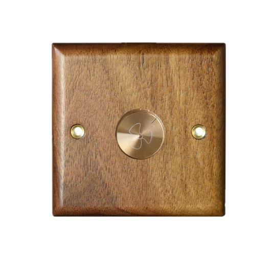 Caradok 1 Gang Walnut Wood Dimmer Switch Caradok - Sparks Warehouse