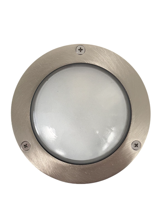 09115 - Navigator Solid Brass Plain Compact Mini Circular Bulkhead – Satin Nickel
