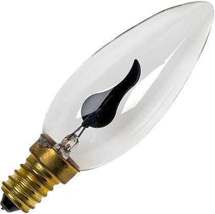 Schiefer E14 Candle C35x97mm 230V 3W 10000h Clear Neon Flicker Flame 2500K Non-Dimmable - 419904842