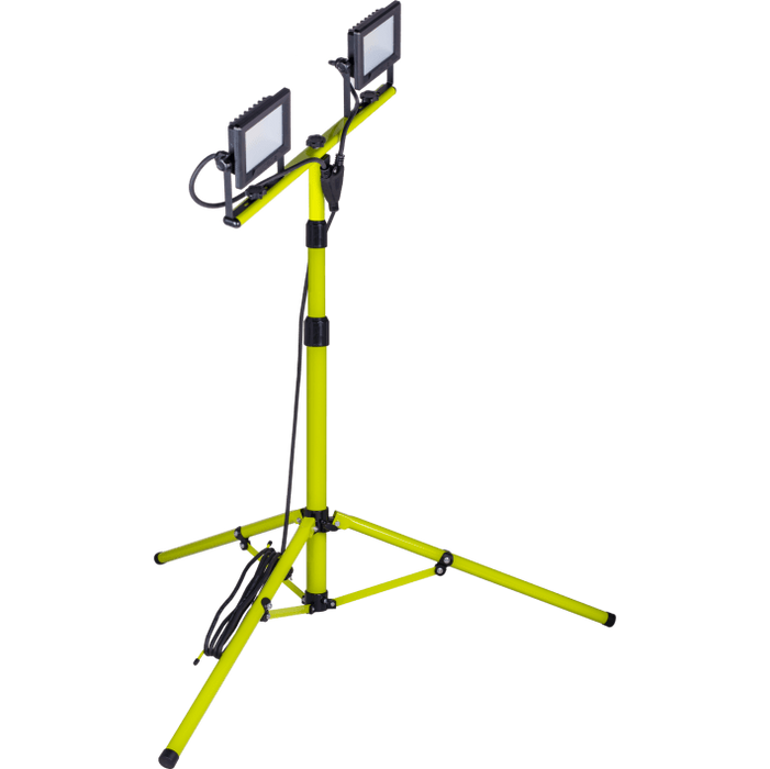 Luceco EFLDTT20B50 110V Twin Head Tripod 20W