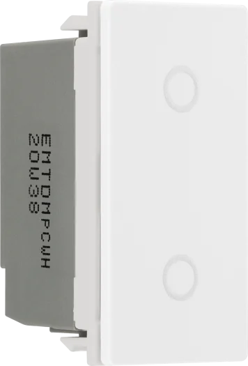 BG Evolve - EMTDMPCWH - Euro Module Touch LED Dimmer, Master, PC White