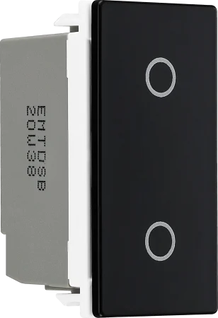 BG Evolve - EMTDSB - Euro Module Touch LED Dimmer, Secondary Black