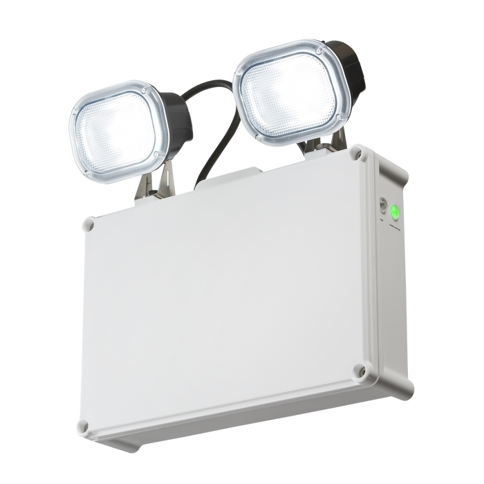Knightsbridge EMTWINIP 230V IP65 2 x 3W LED Twin Emergency Spotlight - Knightsbridge - Sparks Warehouse