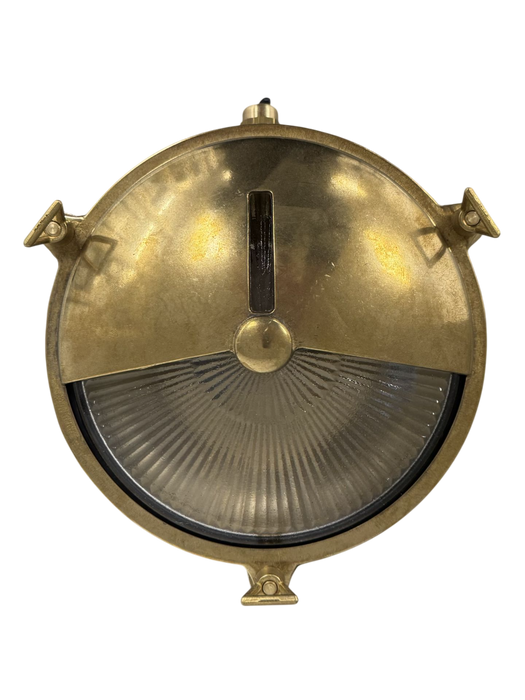 09117 - Navigator Solid Brass Eyelid Porthole Bulkhead - Raw Brass