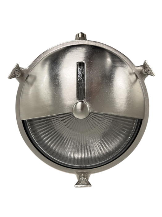 09119 - Navigator Solid Brass Eyelid Porthole Bulkhead - Satin Nickel