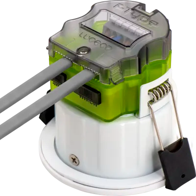 Luceco FTA6WD2W F-Type MK2 6W Power Change & CCT Change Fire Rated IP20 Dimmable Downlight