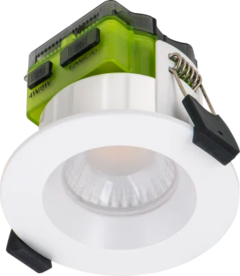 Luceco FTR6WCCT F-Type MK2 6W Power Change & CCT Change Fire Rated IP65 Dimmable Regressed Downlight