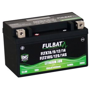 Fulbat FLTX7A/9/12/14 FLTZ10S/12S/14S Lithium BMS Function Motorcycle Battery 12.8V 5Ah