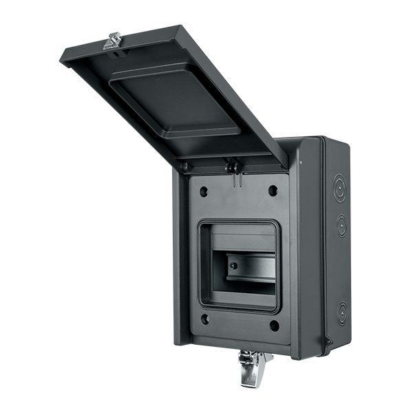 Scolmore GUEB5IP65AG Consumer Unit Garage 5 Way Elucian Metal Ip65 Garage Unit (5 Free Ways) Anthracite Grey