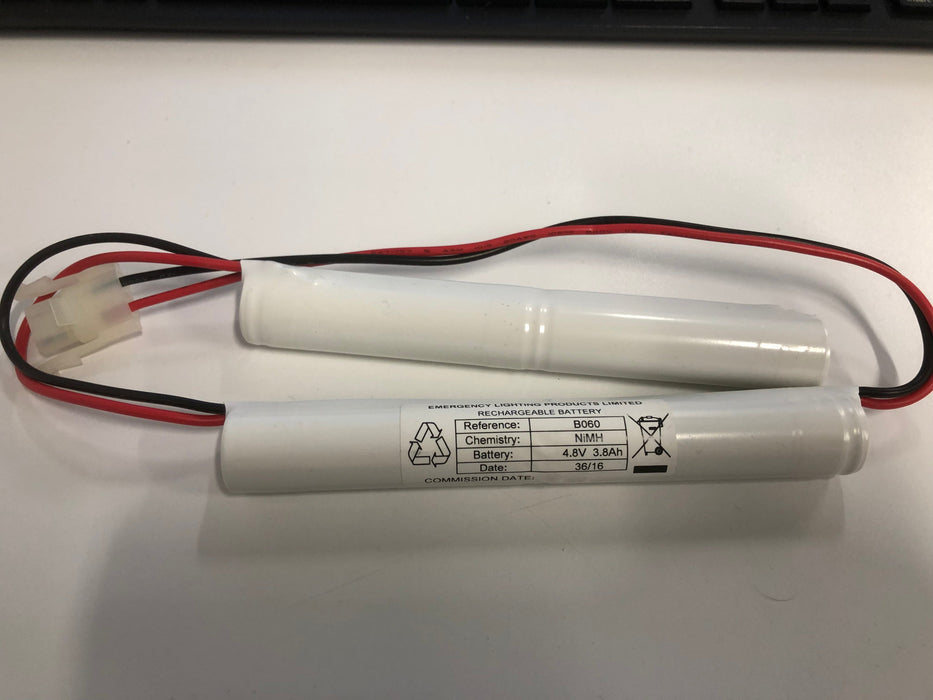 ELP B060 NiMH 4.8V 3.8Ah 2+2 Dual In Line Battery eith Amp Connector