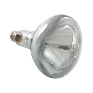 Infrared 150w 240v E27/ES Victory Lighting Clear Hard Glass Heat Light Bulb - 125mm Diameter
