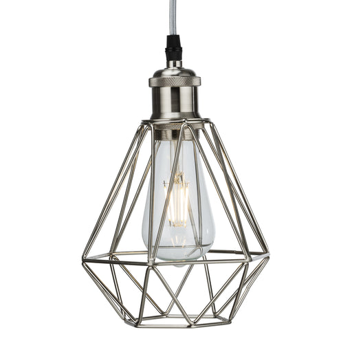 Knightsbridge CAG1BC Pendant Cage - Brushed Chrome Knightsbridge - Sparks Warehouse