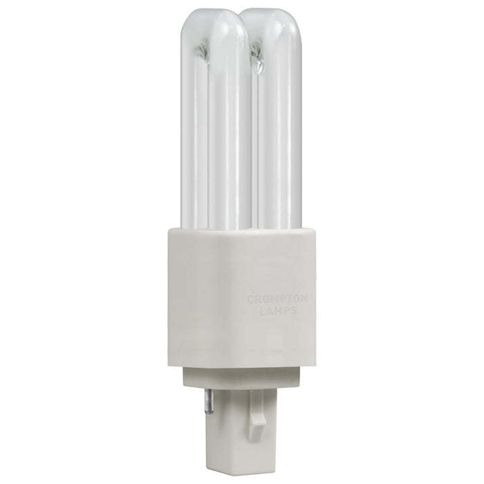 Crompton LD10CW LED CFL Double Turn D Type - 4.5W - 4000K - G24D/Q