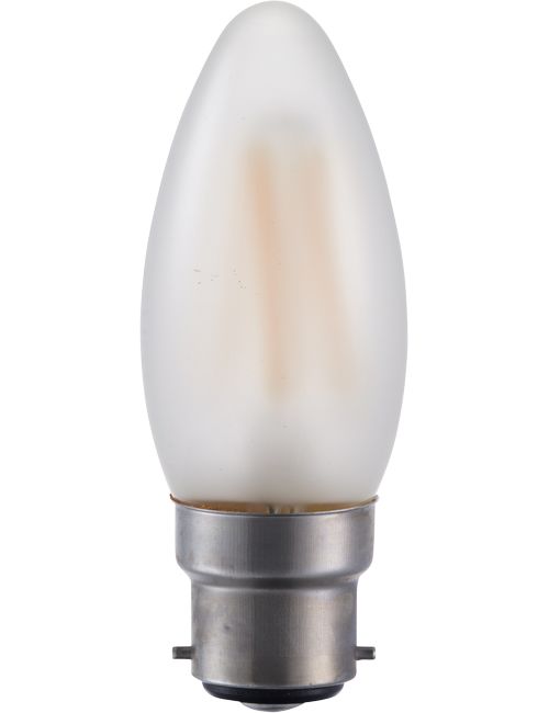 SPL LED Ba22d Filament Candle C35x100mm 230V 140Lm 15W 2500K 925 360° AC Frosted Dimmable 2500K Dimmable - LF024061501