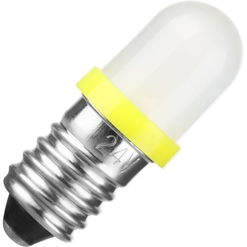 Schiefer E10 Single Led T85x28mm 230V 3mA AC/DC Diffused Yellow 20000h K Non-Dimmable - 102776604