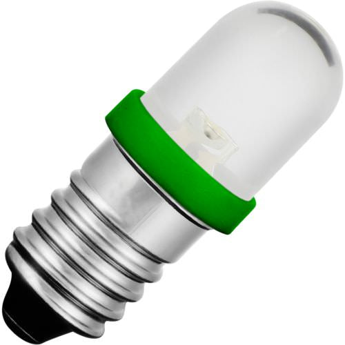 Schiefer E10 Single Led T85x28mm 130V 5mA AC/DC Water Clear Green 20000h K Non-Dimmable - 102787703