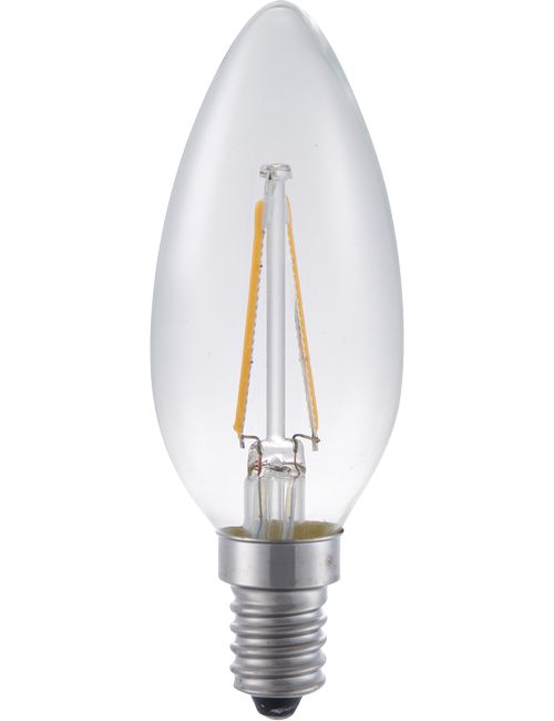 SPL LED E14 Filament Candle C35x100mm 230V 150Lm 19W 2100K 821 360° AC Clear Non-Dimmable 2100K Non-Dimmable - L149115021