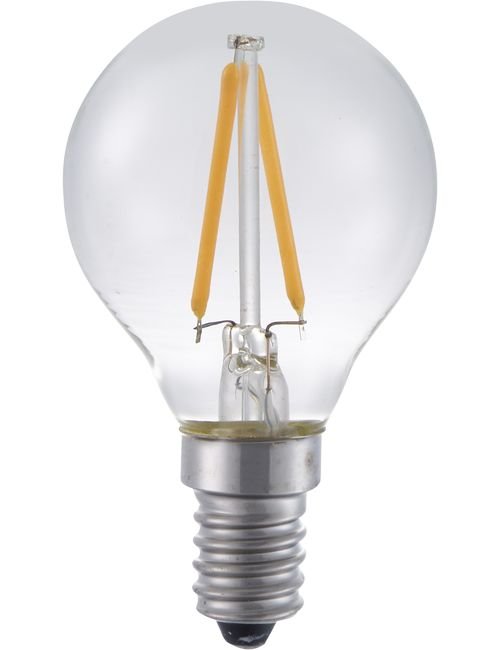 SPL LED E14 Filament Ball G45x75mm 230V 120Lm 2W 2500K 925 360° AC Clear Dimmable 2500K Dimmable - LF023831502