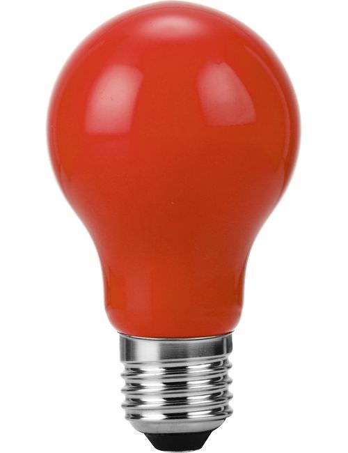 SPL LED E27 Filament GLS A60x105mm 230V 1W 360° AC Red Non-Dimmable K Non-Dimmable - 276015002