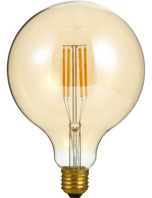 SPL LED E27 Filament Globe G125x180mm 230V 520Lm 8W 2200K 922 360° AC Gold Dimmbale 2200K Dimmable - LF023825655-1