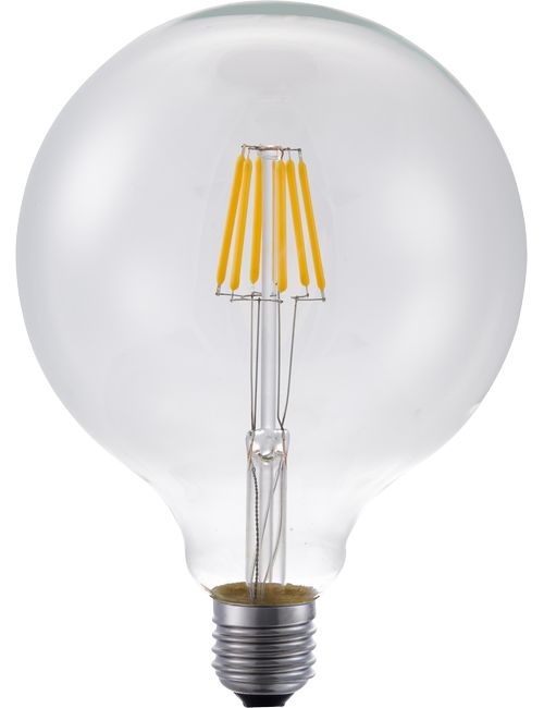 SPL LED E27 Filament Globe G125x180mm 230V 500Lm 65W 2200K 922 360° AC Clear Dimmable 2200K Dimmable - L023825709-1