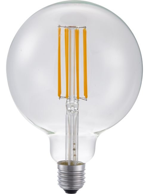 SPL LED E27 Filament Globe G125x180mm 230V 550Lm 8W 2200K 922 360° AC Clear Dimmable 2200K Dimmable - LF023825809