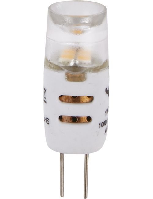 SPL LED G4 T10x32mm 12V 100Lm 1W 2700K 827 170° AC/DC Clear Dimmable 2700K Dimmable - L022451227