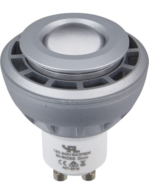 SPL LED GU10 DimToWarm MR16 50x63mm 230V 250Lm 55W 2000-2800K 820-828 30-80° AC Silver Dimmable 2800K Dimmable - L642777717