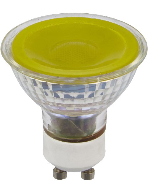 SPL LED GU10 MR16 Glass 50x54mm 230V 5W 38° AC Yellow Dimmable K Dimmable - L641770504