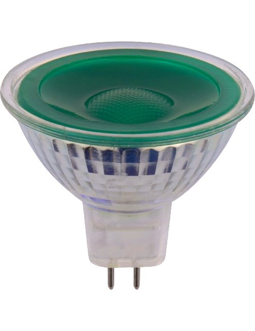 SPL LED GU53 MR16 Glass 50x475mm 12V 5W 38° AC/DC Green Non-Dimmable K Non-Dimmable - L642790593