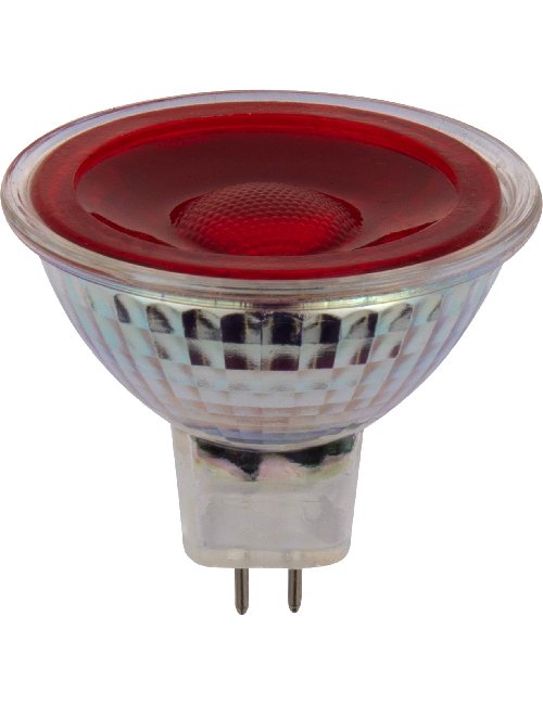 SPL LED GU53 MR16 Glass 50x475mm 12V 5W 38° AC/DC Red Non-Dimmable K Non-Dimmable - L642790592