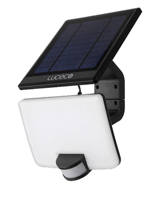 Luceco LEXSF15B40 Guardian IP54 Solar Powered Outdoor 11W LED Flood With PIR Sensor Solar Powered Luceco - Sparks Warehouse