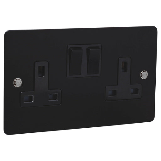 Caradok 2G Matt Black Socket - Steel Screws Caradok - Heavy Metal - Black Caradok - Sparks Warehouse