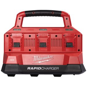 MILWAUKEE M18 PACKOUT SIX BAY RAPID BATTERY CHARGER - M18PC6